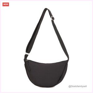 Small Waterproof Nylon Crossbody Bag, Lightweight Travel Purse with Adjustable